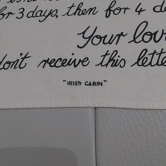 A Mother's Letter Tea Towel - Picture 3 of 4